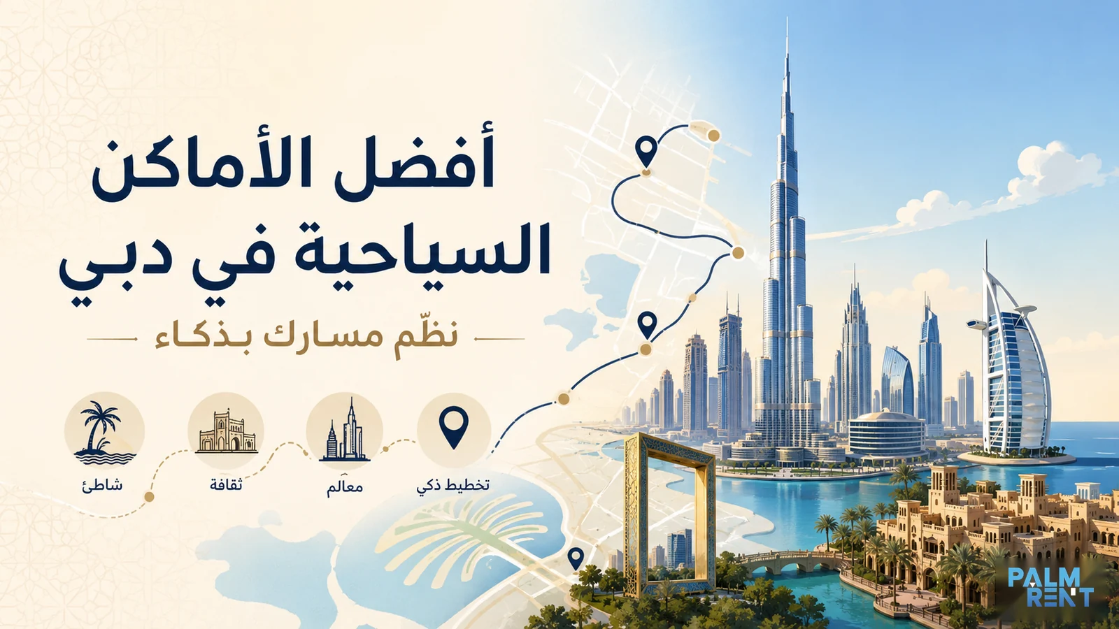 أفضل الأماكن السياحية في دبي: دليلك لاختيار الوجهات وتنظيم المسار