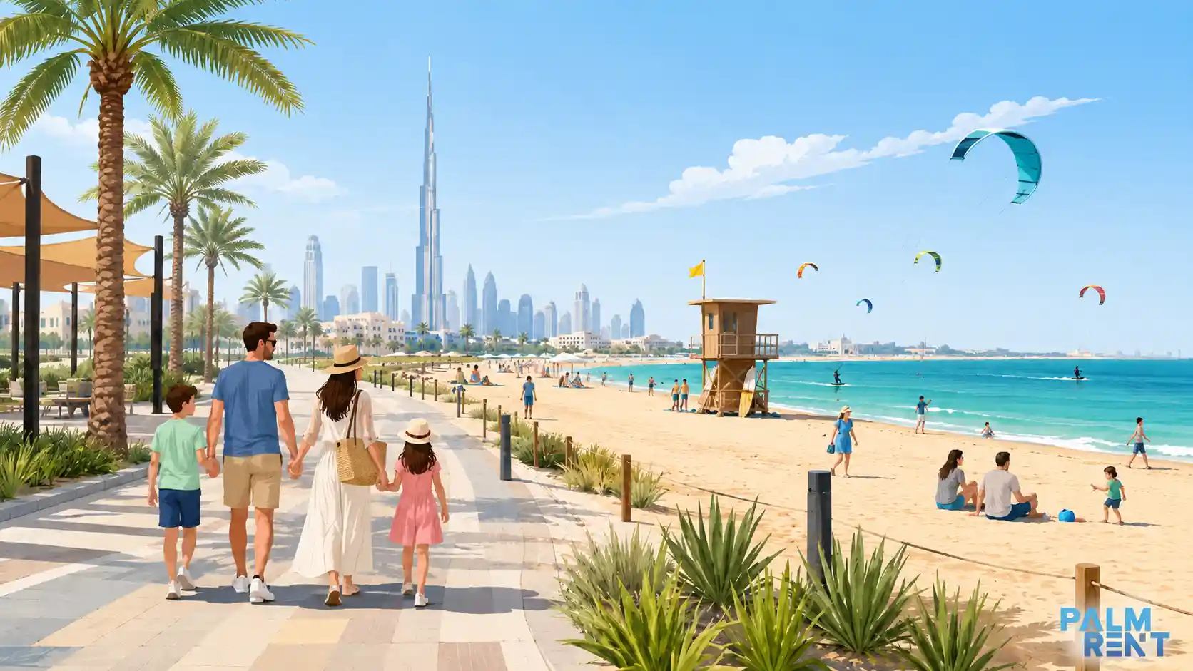 Kite Beach and beach activities in Dubai