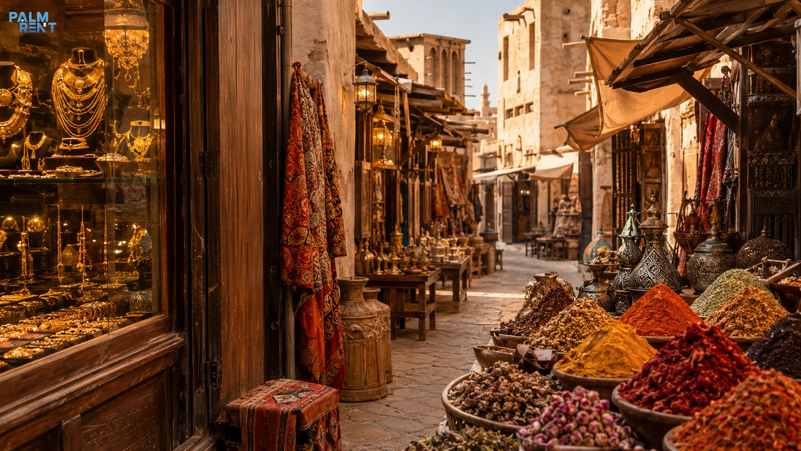 Eski Dubai’de Gold Souk ve Spice Souk