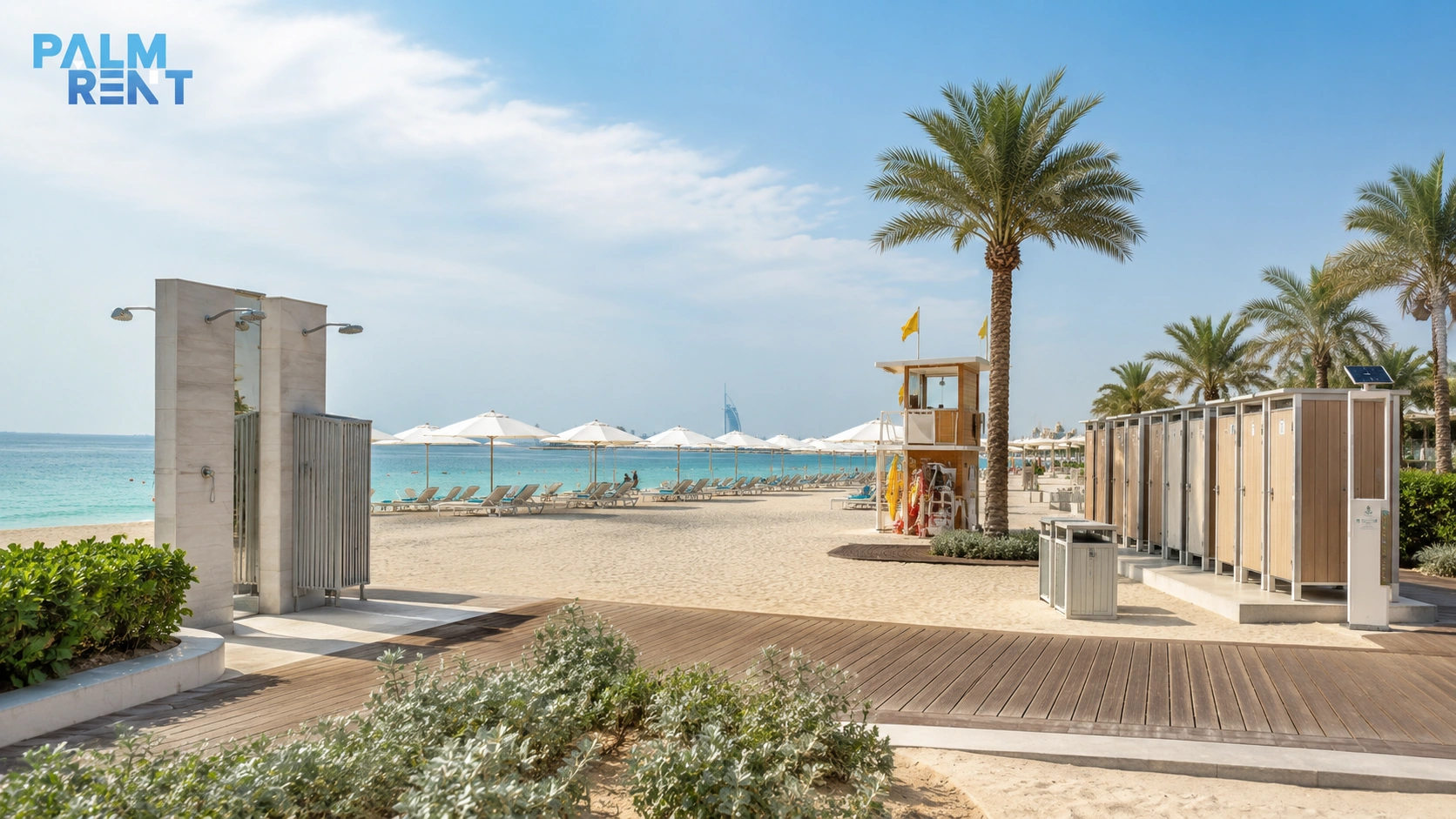 Dubai’de Al Mamzar Beach aileler ve yarım günlük plaj planı için