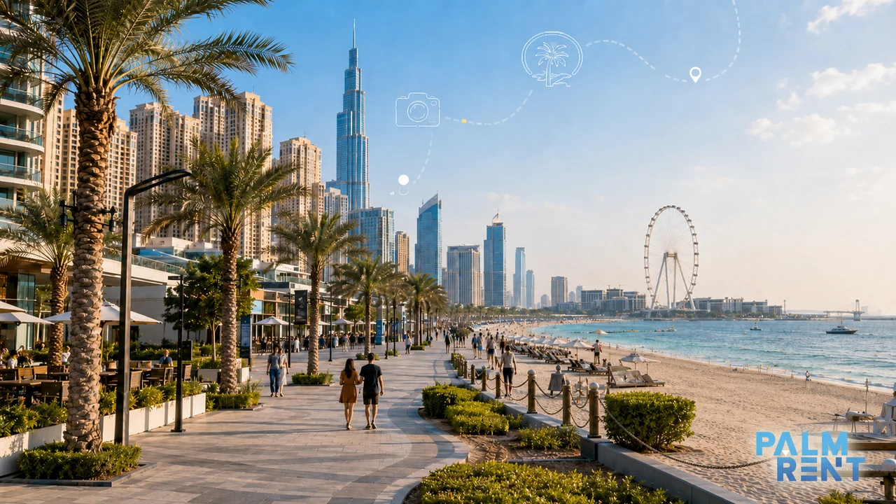 JBR The Walk ve Jumeirah sahil rotası