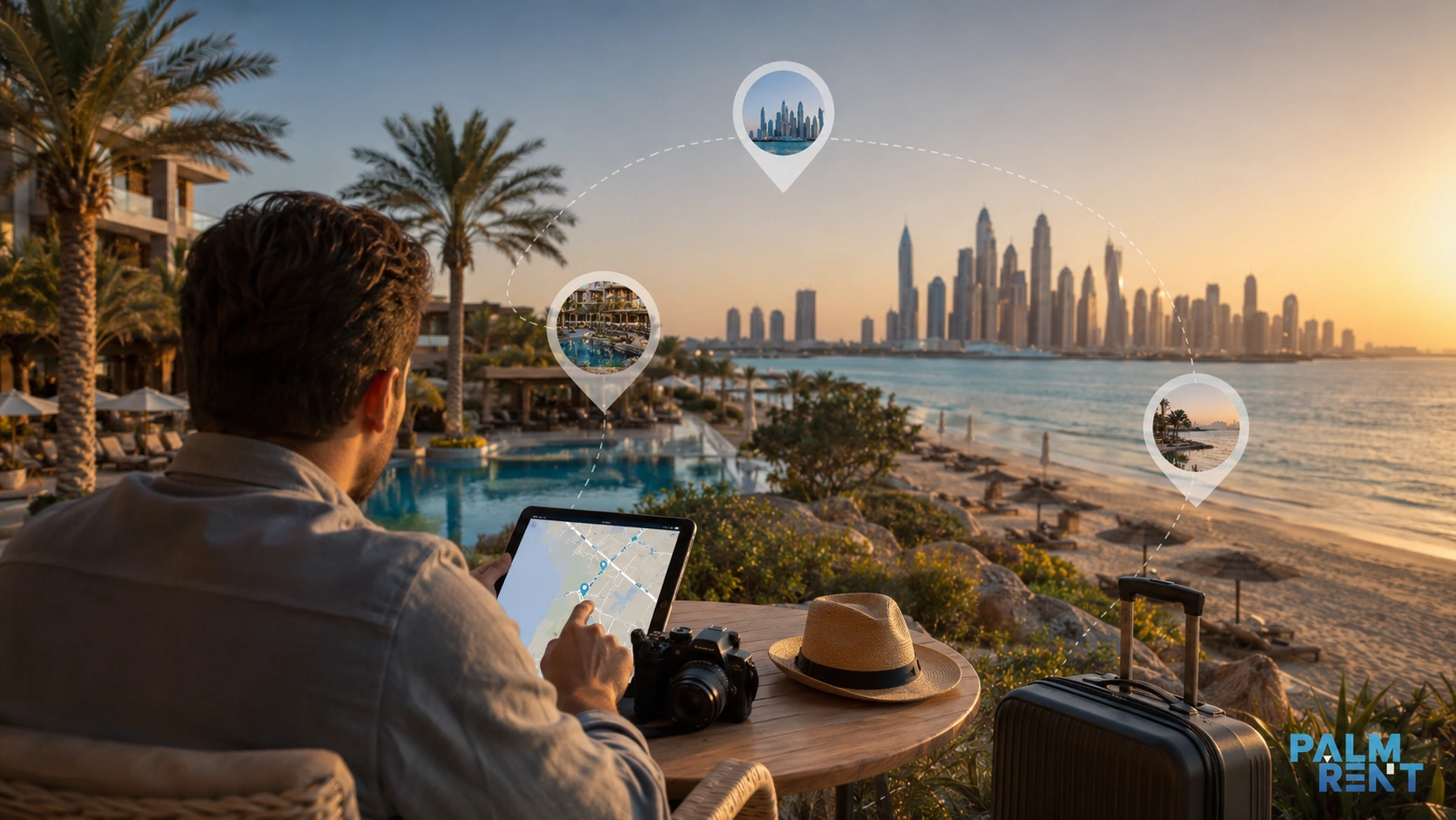 تخطيط التنقل من فنادق دبي إلى معالم المدينة