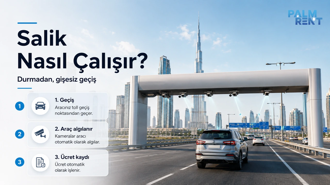 Dubai Salik sisteminin çalışma şekli