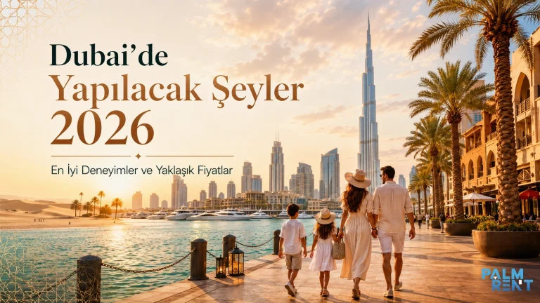 Dubai’de Yapılacak Şeyler: 2026 İçin En İyi Deneyimler ve Yaklaşık Fiyatlar