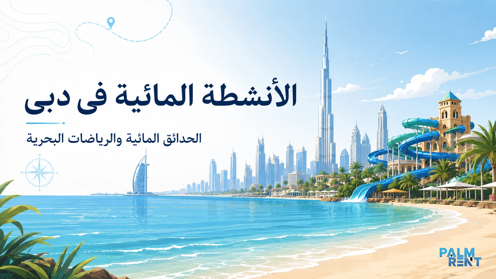 الأنشطة المائية في دبي: الحدائق المائية والرياضات البحرية