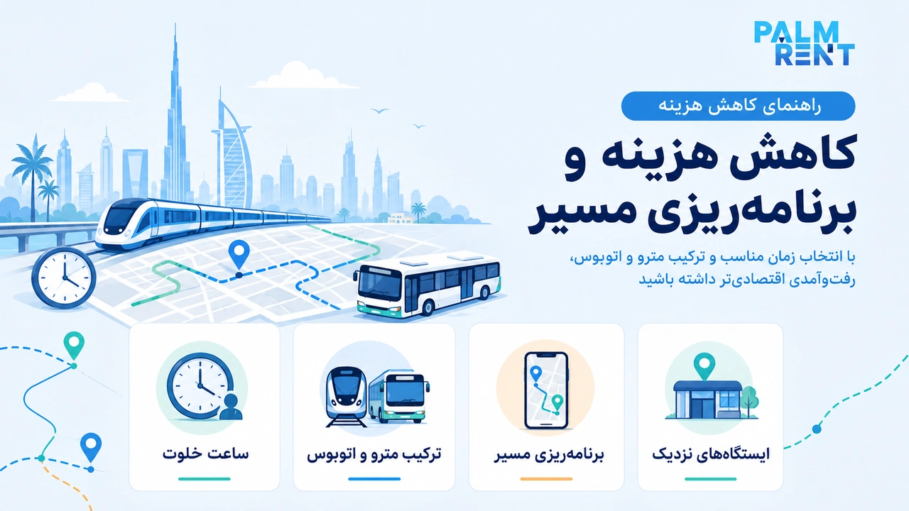 برنامه‌ریزی مسیر و کاهش هزینه رفت‌وآمد در دبی